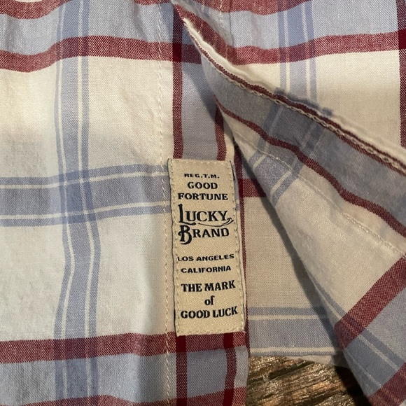 Lucky Brand short sleeve snap button shirt - Picture 4 of 4
